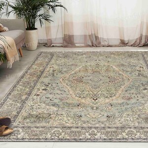 Green Rug, Salon Rugs, Gift For The Home Rug, Gift For Him Rug, Antique Decor Rug, Luxury Rugs, Rug, Bedroom Rug, Indoor Rugs, Turkish Rug, image 1