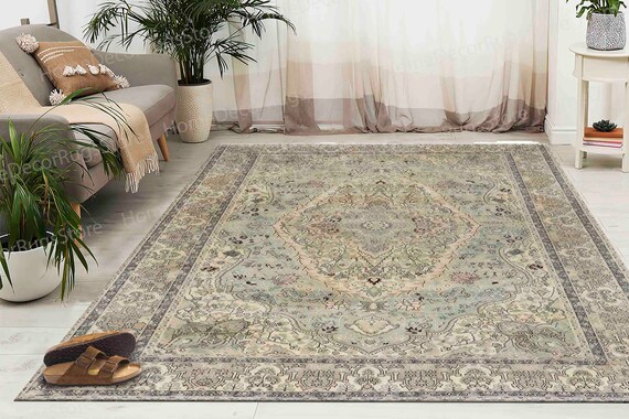 Green Rug, Salon Rugs, Gift For The Home Rug, Gift For Him Rug, Antique Decor Rug, Luxury Rugs, Rug, Bedroom Rug, Indoor Rugs, Turkish Rug,