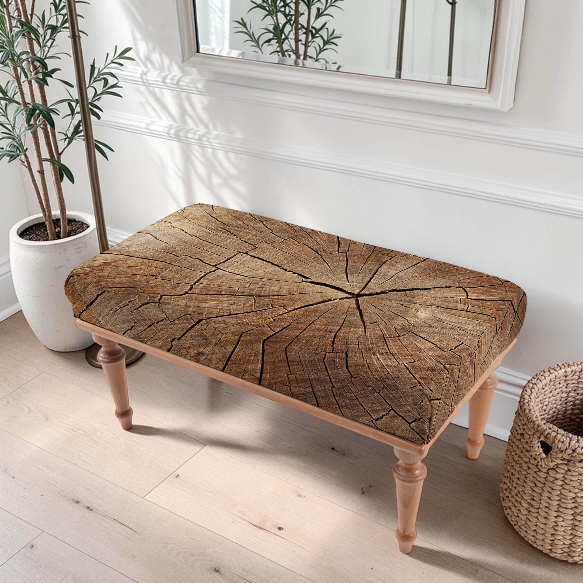 Bumpy Textured Bench Design Wood Textured Bench, Tree Ring Bench, Modern Bench, Living Room Bench ...