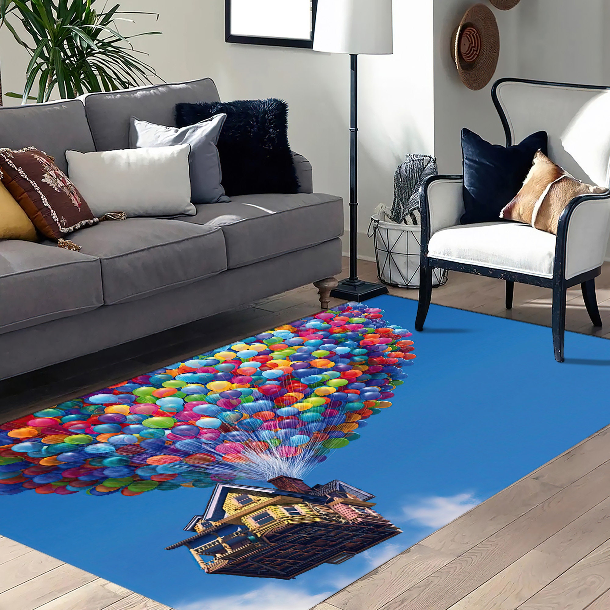 Disney up Colourful Balloons Rugs, Air Balloons Rug, Kids Rug, Modern ...