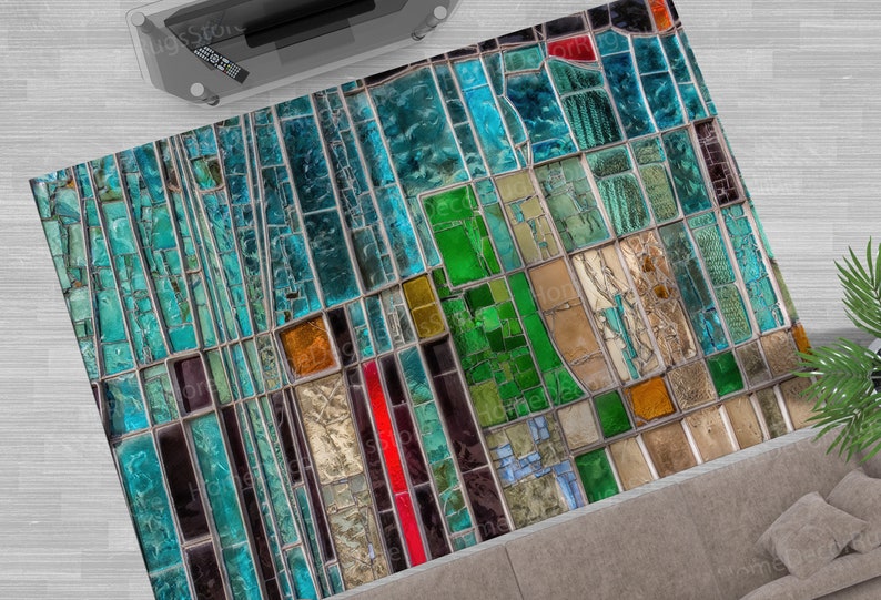 Stained Glass Rug Design Colorful Rugs, Customs Rug, Stained Glass Rugs, Colorful Glass Rug ...