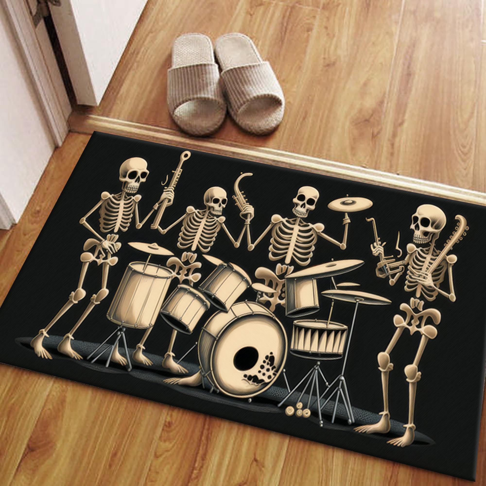 Ruggable Skeleton Rug Skeleton Rugs, Abstract Rugs, Skull Rug, Music Rug, Modern Rug ...
