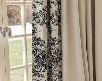 Yangmay Blackout Curtain, 4 Colors, Room Darkening Curtain, Thermal Curtain, Custom Curtain, Floral Curtain, Bedroom Curtain, Drapes, 1PC