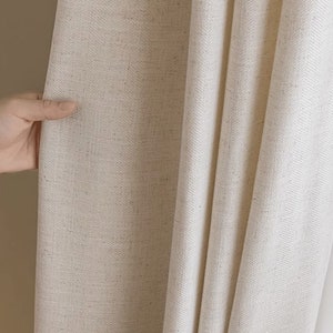 Suxin Linen Curtain, 8 Colors, Semi Blackout Curtain, Natural Linen Curtain, Custom Curtain, Livingroom Curtain, Extra Long Curtain, 1PC image 5