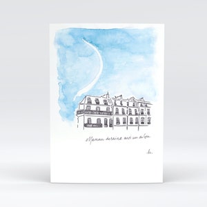 Carte Postale Imprimée - Maman dessine moi un avion