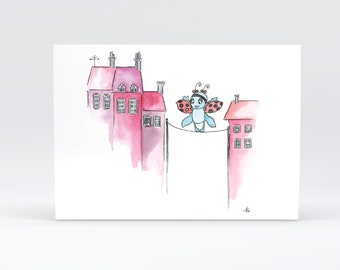 Carte Postale Imprimée - On the Line