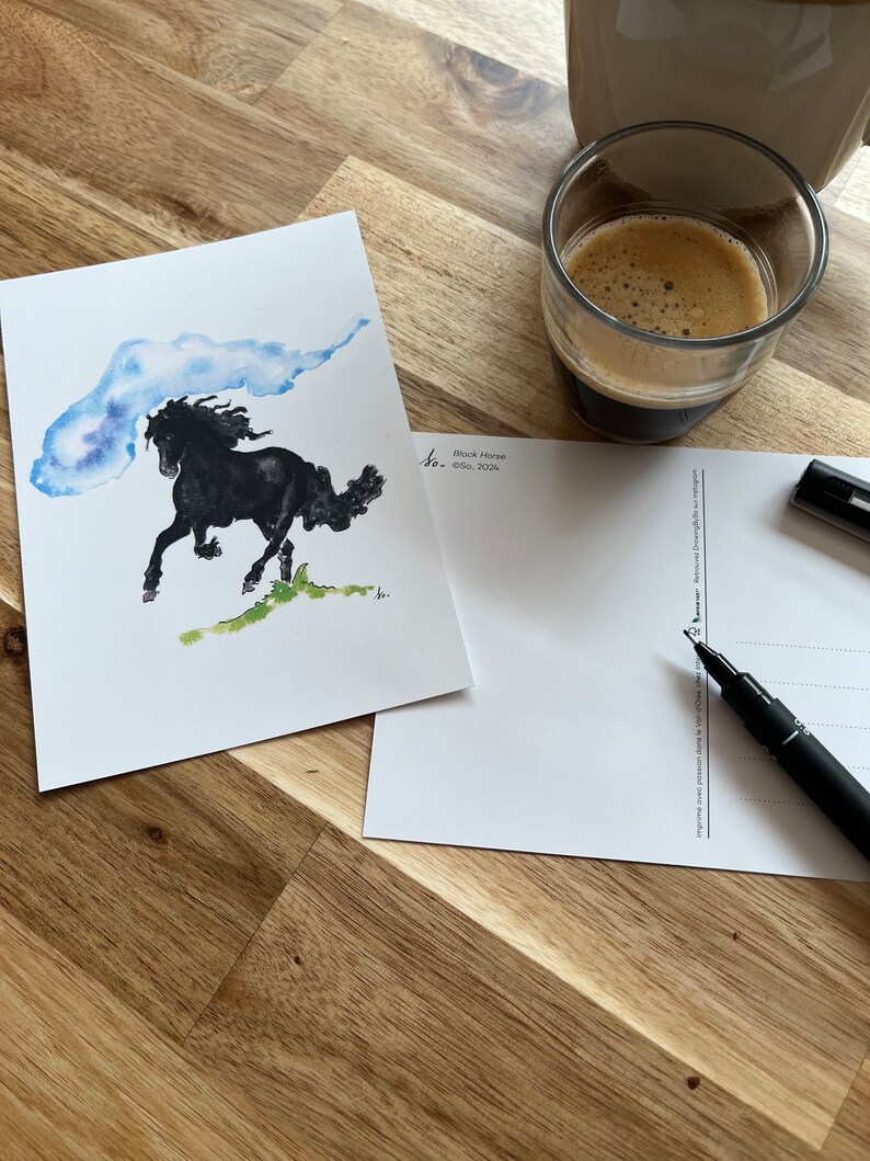 Carte Postale - Black Horse image 8