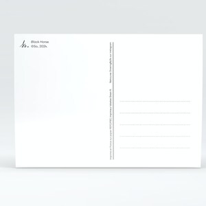 Carte Postale - Black Horse image 2