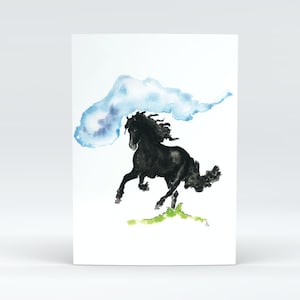 Carte Postale - Black Horse