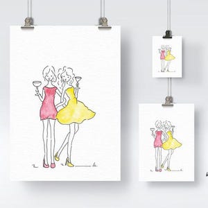 Fine Art Print Poster - Girls Night Out