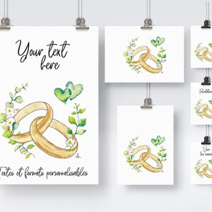 Fine-Art Print Poster - Rings and flowers
