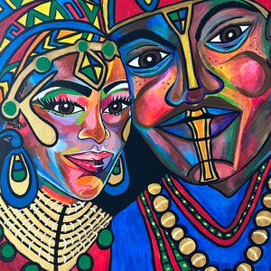 Husband and Wife in African Garb