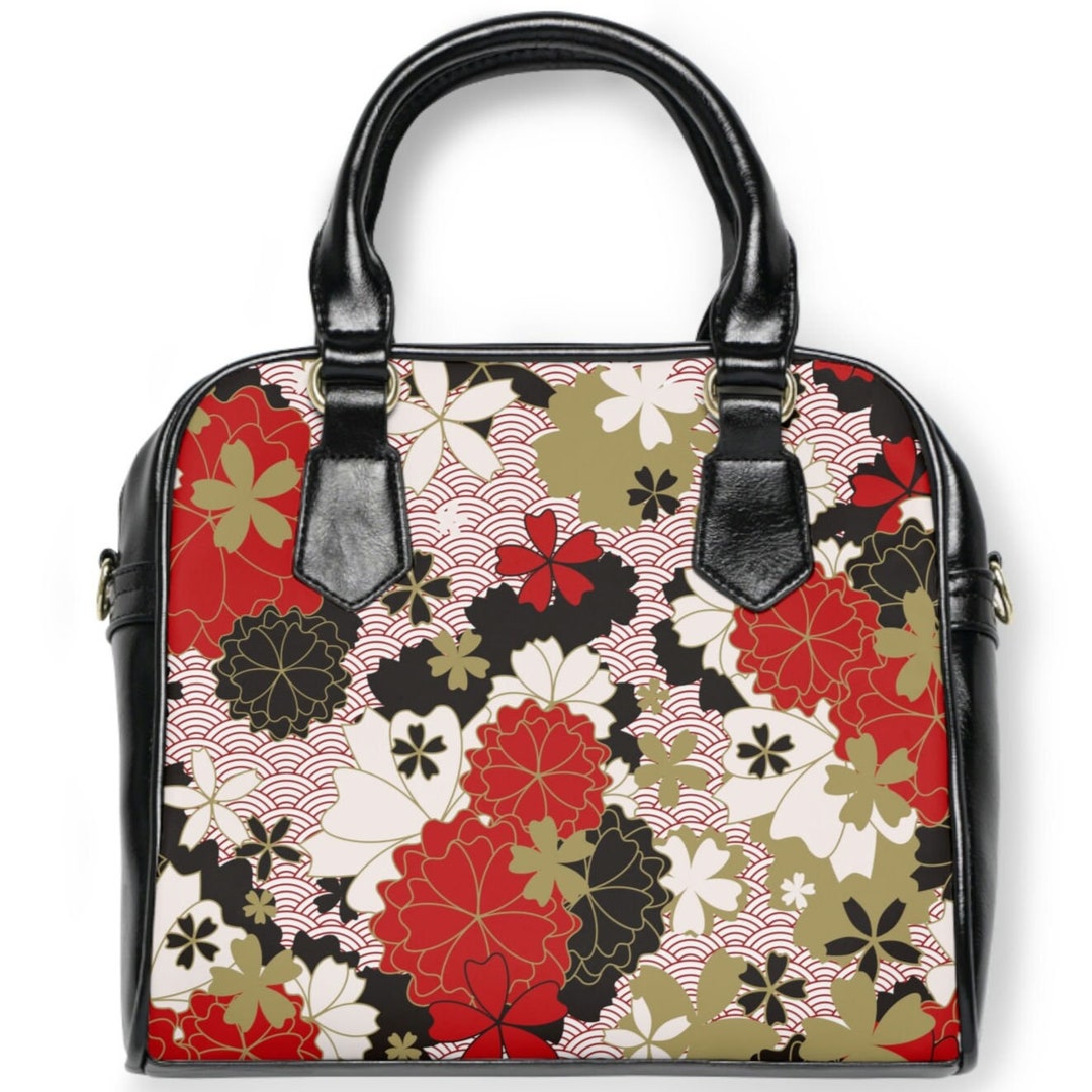 Women Luxury Tote Plum Blossom Bow Sweet Messenger Bag(Grey) main image 0