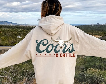 Western Hoodie,Boho Cow Skull Hoodie,Boho Skull Western Sweatshirt,Wild West Hoodie,Desert Vibes Hoodie,Country Girl Hoodie,Coors Hoodie