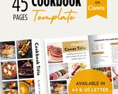cookbook template, recipe book template, custom recipe book, custom cookbook, digital recipe journal, digital cookbook, digital recipe book