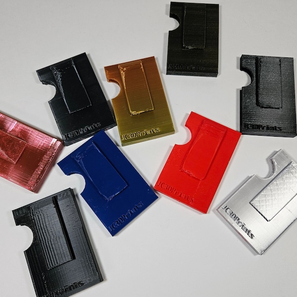 3D Printed Simple Wallet, Compact Card Holder, Essential for Daily Use, Innovative Gift for Him