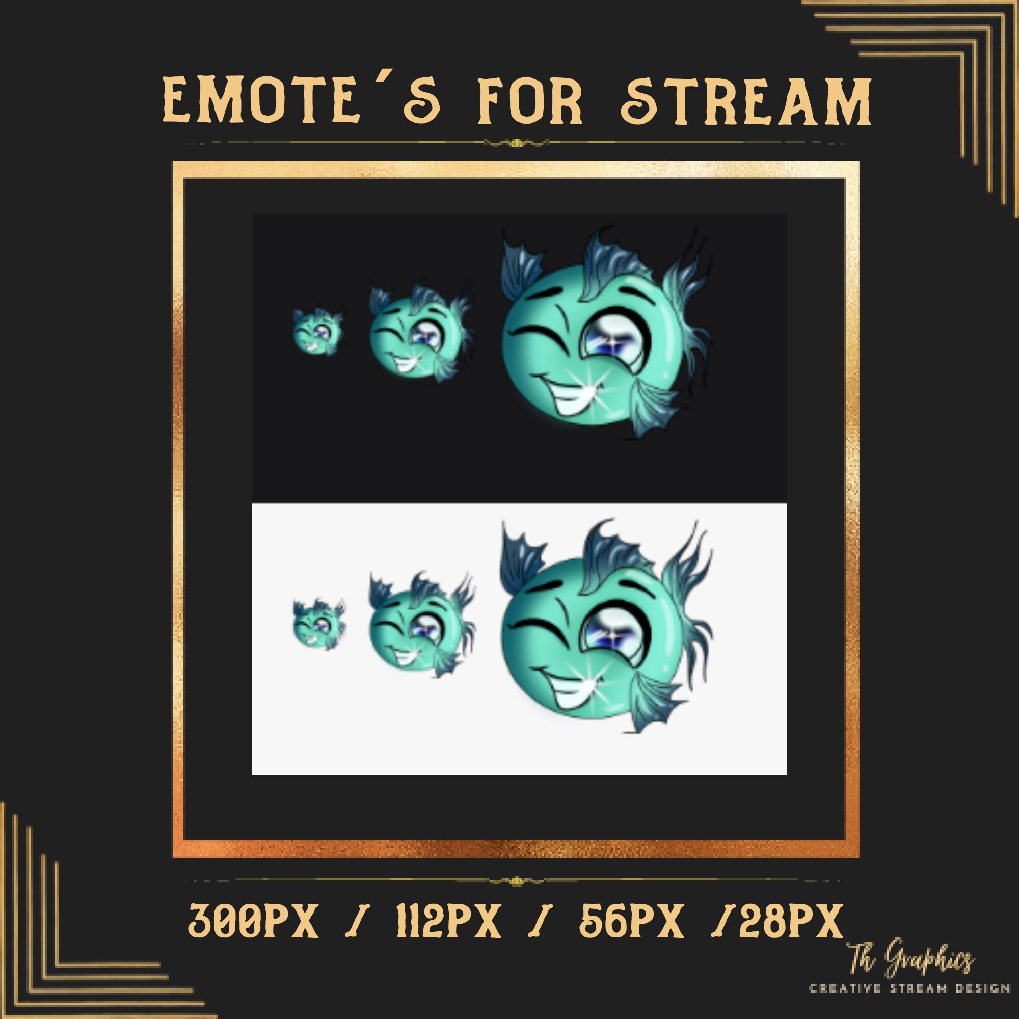 Discord Fish Cute Fish Emoji Cool Emote Streamer Etsy