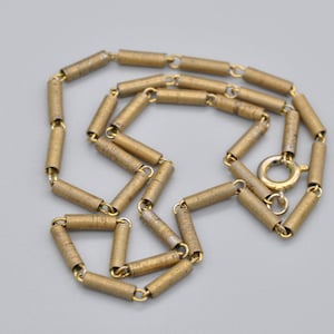 Vintage Goldfarbene Halskette | Bar Link | Süße Halskette | Modeschmuck