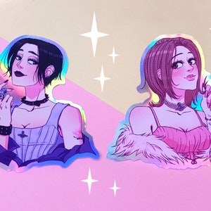 Nana bust holographic sticker | Nana Osaki | Nana Komatsu | Hachi | Anime | Manga | Ai Yazawa