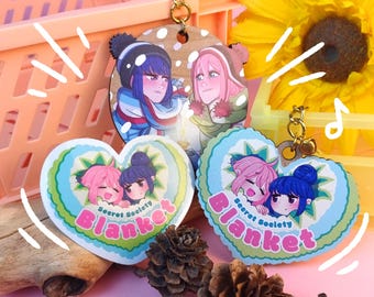 ゆるキャン△ フード付きブランケット |秘密結社ブランケット | 秘密