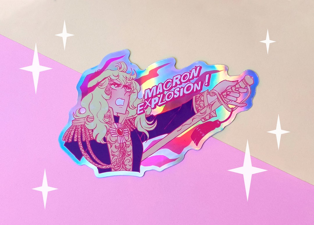 Lady Oscar Holographic Sticker the Rose of Versailles Politics