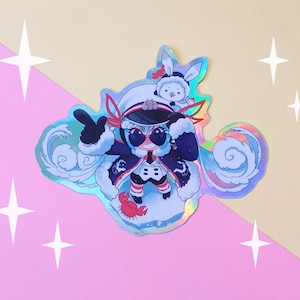 Autocollant holographique Snow Miku 2022 | Hatsune Miku | Winter Miku | Sailor Miku | Rabbit Yukine