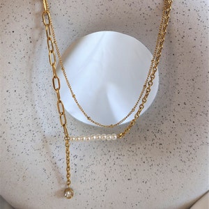 Collier Nice Personnalisable, cadena doble con colgante imagen 1