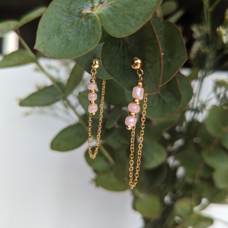 Marseille boucles pendantes avec perles personalisables image 4