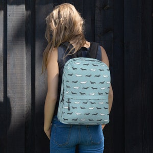 Sac à Dos Chien Teckel Imprimé Taille Moyenne