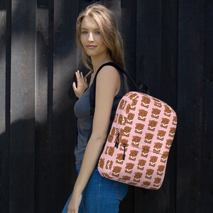 Sac à Dos Rose Teddy Bear Taille Moyenne