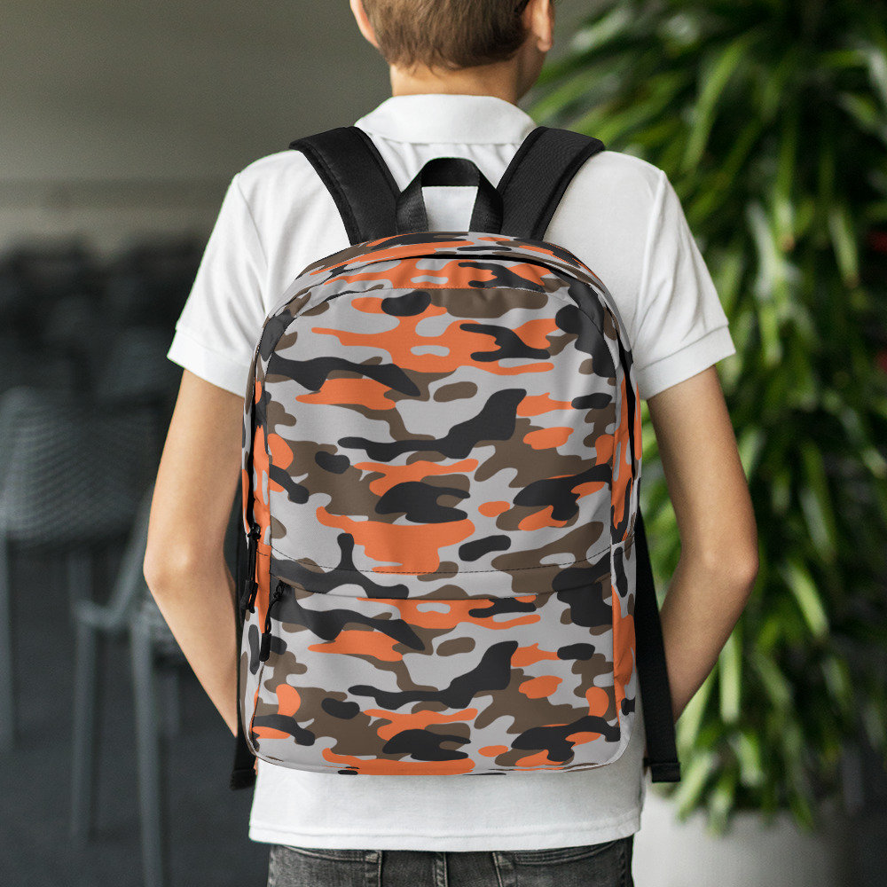 Orange camo mini backpack sale
