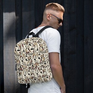 Sac à Dos Labrador Chien Imprimé Taille Moyenne