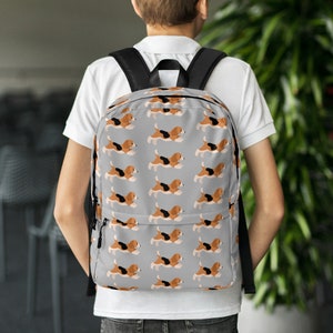 Sac à Dos Imprimé Chien Taille Moyenne