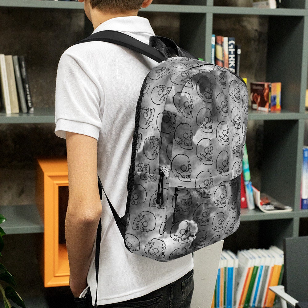 Pirate Skull Print Pattern Backpack