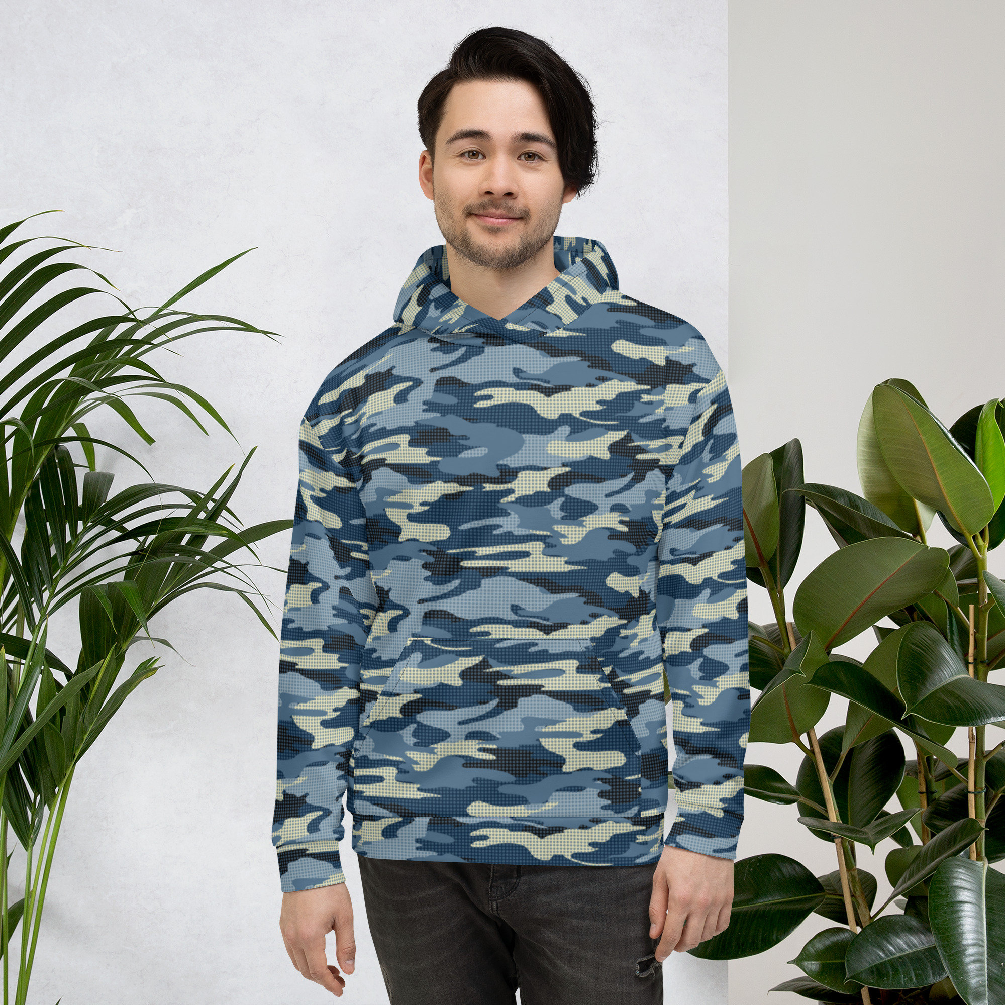 Blue camo hoodie 2025