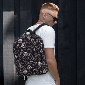Sac à Dos Espace Imprimé Taille Moyenne