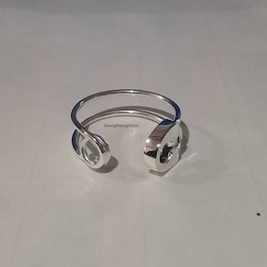 Sterlingzilveren veiligheidsspeldring: verstelbare uniseks band