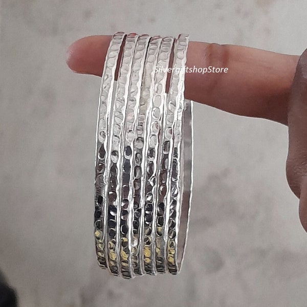 Sterling Silver Bangle Bracelet - Etsy