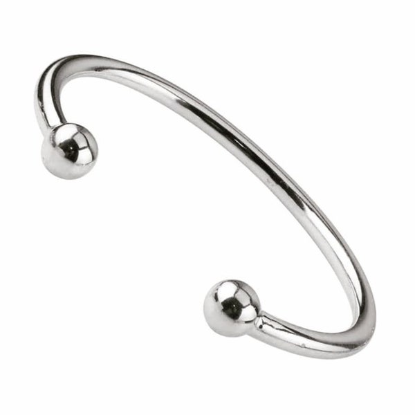 925 Sterling Silver Torque Cuff Bangle / Torque Bracelet,5 mm Thickness,  torque ball bangle, Beautiful Bangle ,Wedding Gift.