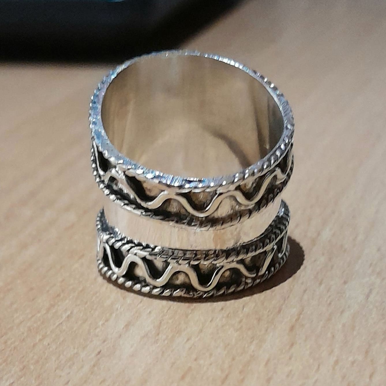 Anello in argento 925 naturale APERTO Anello con due pietre di pietra di luna Anello con pietra preziosa Elegante anello di pietra regolabile per il suo anello da donna - Italia