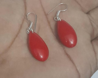 Boucles d'orelles en argent sterlng 925 avec déflement de ctrne en