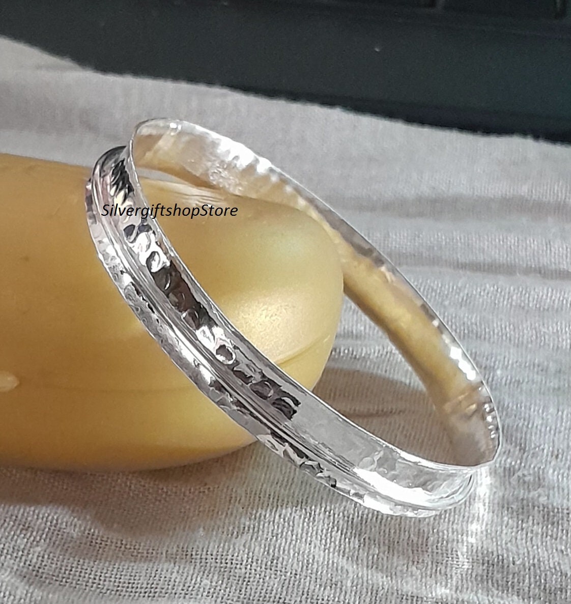 アクセサリー Hender Scheme python silver bangle S Spinner Silver Bangle & Bracelets, 925 Silver Bangle