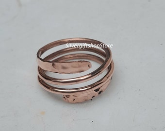 Anel de cobre martelado feito à mão: anel para polegar/dedo do pé com artrite