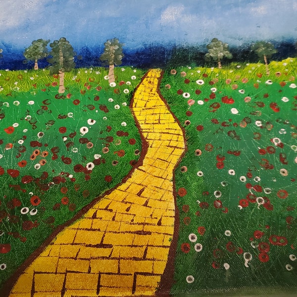 Yellow Brick Road to Nowhere, Painting, Gift, Wizard of Oz fan art