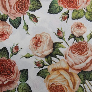 2 ou 4 serviettes en papier pour travaux manuels , Roses thé roses pastel sur fond blanc , Serviettes de découpage roses , Serviettes florales , Collages