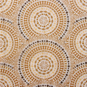 2 ou 4 serviettes en papier pour découpage, motif de cercles sans couture marron et orange sur fond blanc, serviettes de découpage ornementales