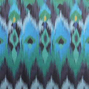 2 oder 4 Stück Papierservietten zum Basteln, Teal, Grün, Blau Ikat Muster , Servietten für Decoupage , Journaling Zubehör , Collagen Papier