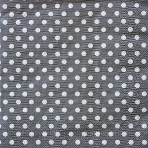 2 ou 4 serviettes en papier pour travaux manuels, motif pois blancs sur fond gris, serviette de table, papier artisanal à pois pour journal