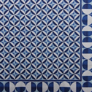 2 oder 4 Stück Papierservietten zum Basteln, Blau-Weiß-Mosaik-Fliesen-Muster, Decoupage-Servietten, Kartenherstellung, Kraftpapier, Journal, Ephemera