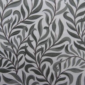 2 oder 4 Stück Papierservietten für das Basteln, nahtlose Blatt Zweige auf weißem Hintergrund, Laub Servietten für Decoupage, skandinavische Decoupage Serviette